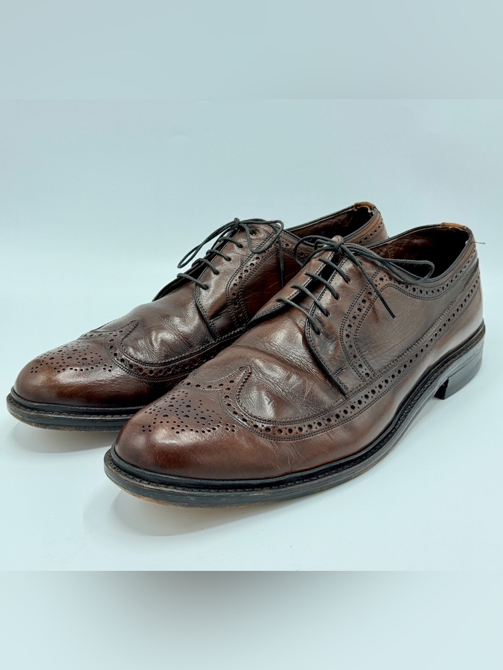 Vintage Freeman Free-Flex Wingtip Oxfords, Men’s size 12 C, Good Condition